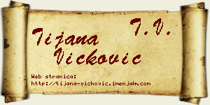 Tijana Vicković vizit kartica